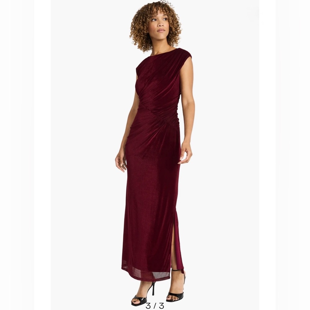 Maggy London Red Wine Gown Size 16